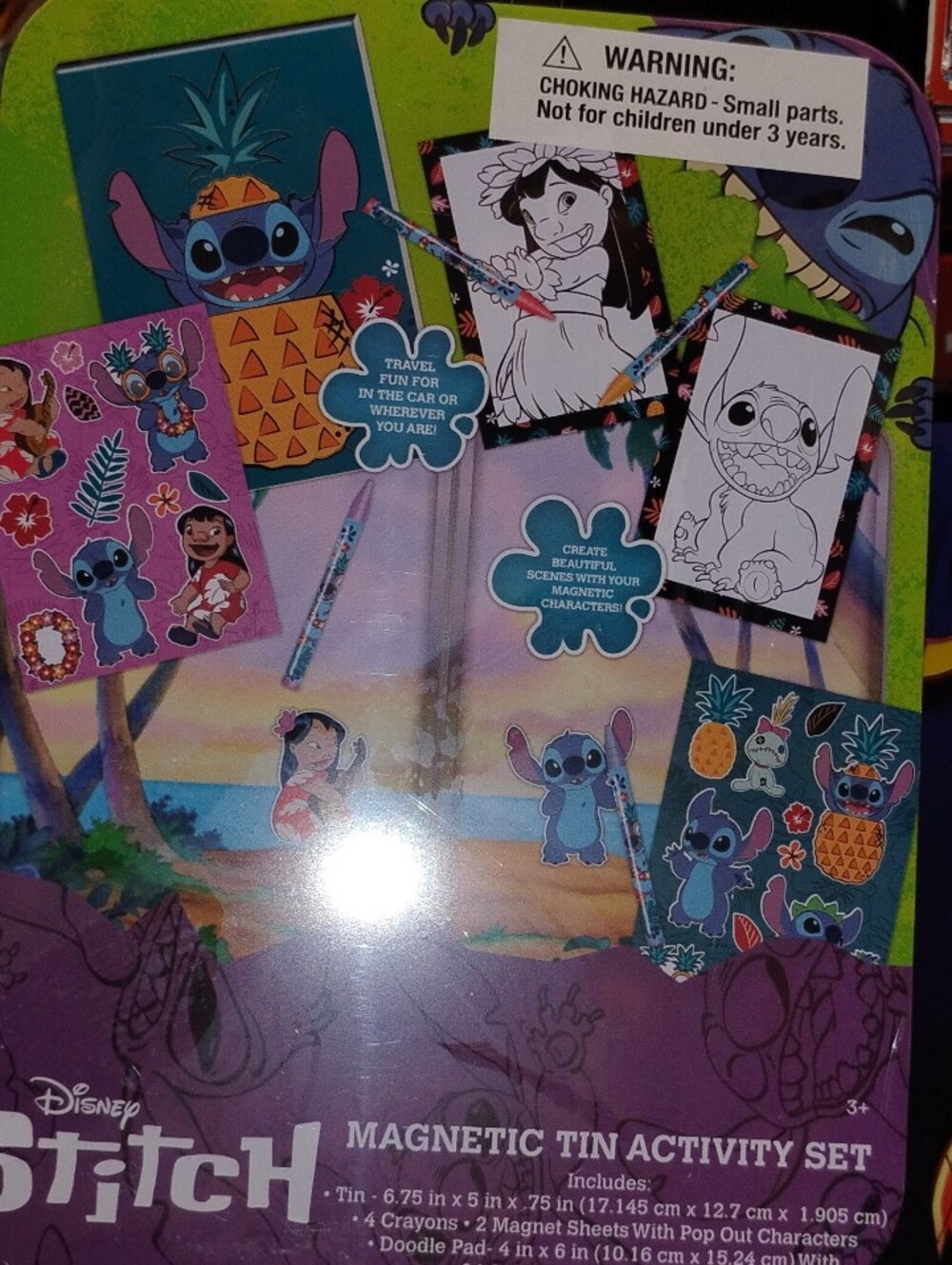 Disney Stitch Magnetic Activity Set - Purple & Teal